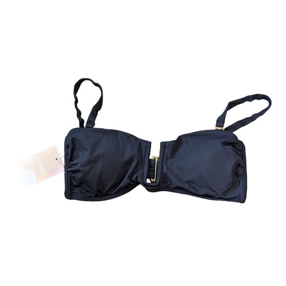 Andie Swim The Cartagena Top Black Eco Nylon Size Small - Picture 2 of 6